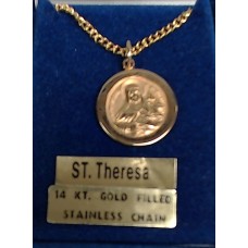 St Theresa Gold Filled Medal